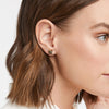 JULIE VOS SOHO DEMI X STUD EARRINGS - GOLD