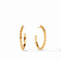 JULIE VOS SOHO HOOP EARRING - GOLD - MEDIUM