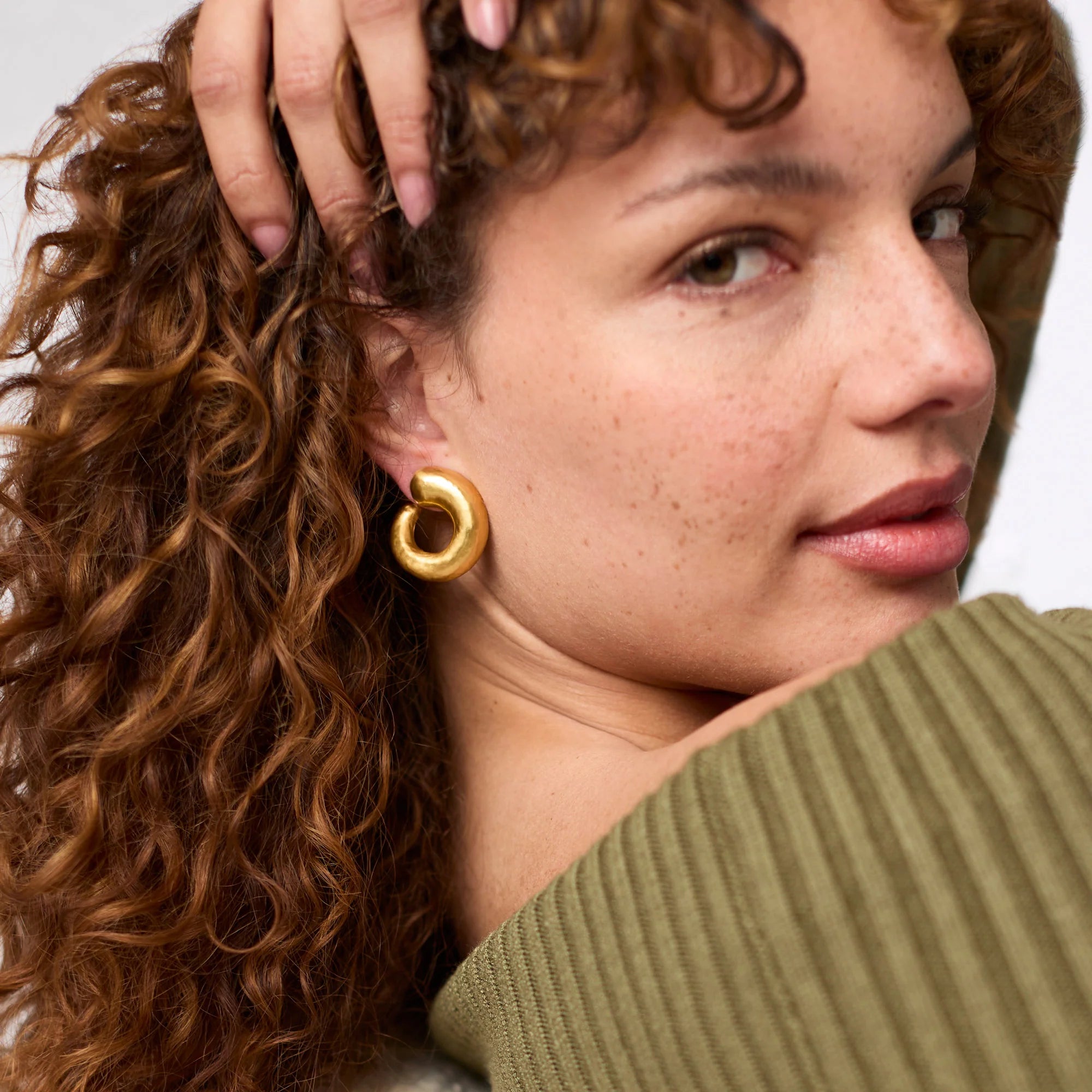 JULIE VOS SOLARA SPIRAL EARRING - SMALL