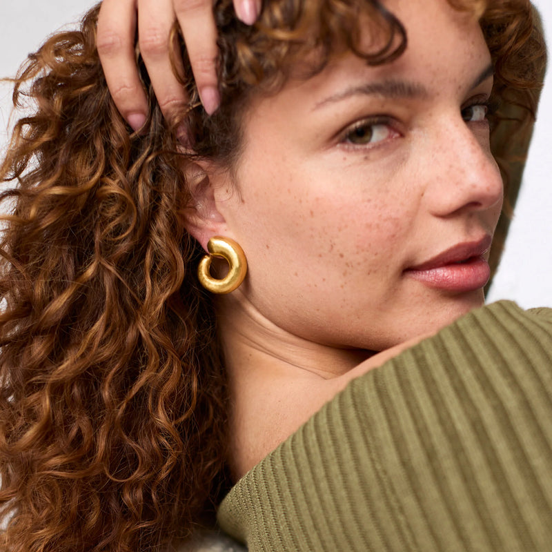 JULIE VOS SOLARA SPIRAL EARRING - SMALL