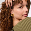 JULIE VOS SOLARA SPIRAL EARRING - MEDIUM