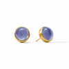 JULIE VOS SOLARA STONE STUD - IRIDESCENT TANZANITE BLUE