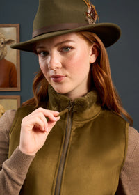 ALAN PAINE WOMEN'S SURREY GILET - OLIVE