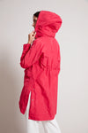 ADROIT TORI NYLON JACKET WITH REMOVABLE HOOD - RASPBERRY