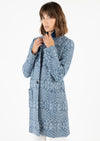 AMINA RUBINACCI MACRO TWEED COAT - OCEAN