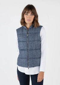 AMINA RUBINACCI LORO PIANA VEST - NAVY