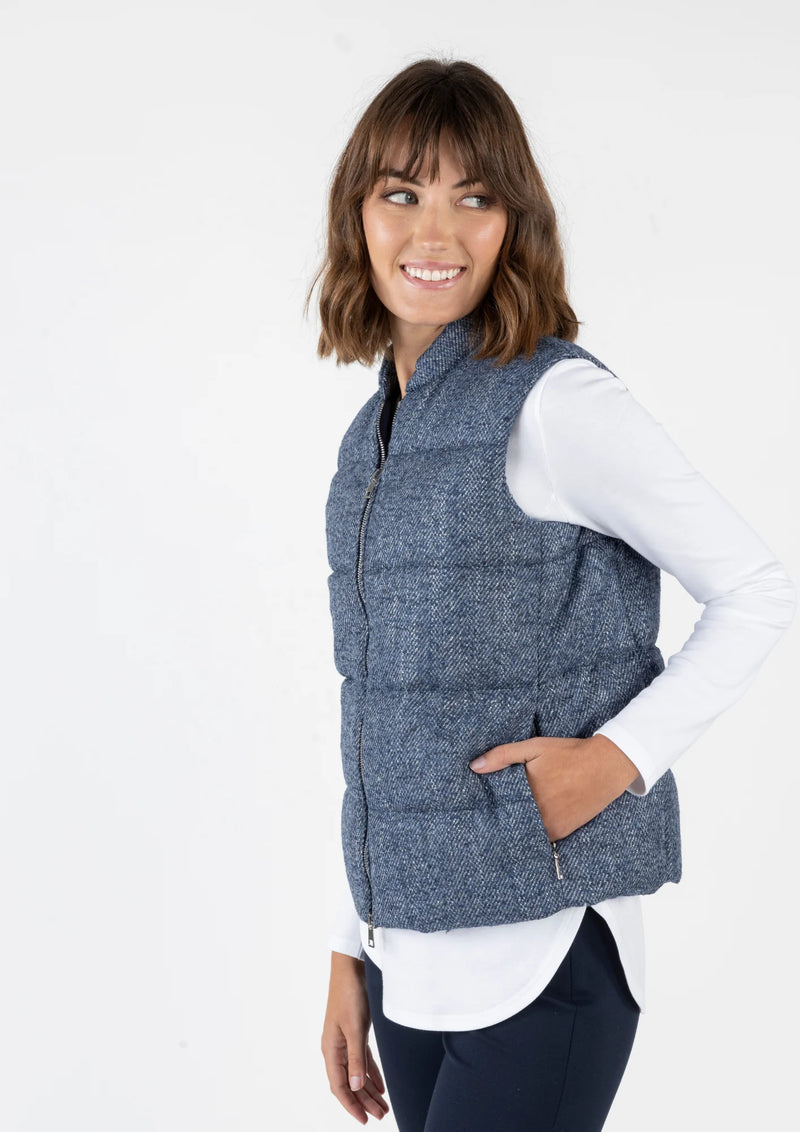 AMINA RUBINACCI LORO PIANA VEST - NAVY