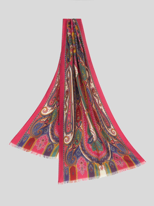 スカーフ ETRO Cashmere and silk scarf ETRO Paisley-print wool, cashmere and silk-blend scarf | NET