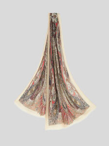 ETRO BOHEME CASHMERE SCARF - MULTICOLOR ON WHITE