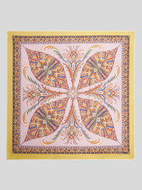 ETRO CASHMERE/WOOL/SILK SQUARE SCARF - PINK PAISLEY