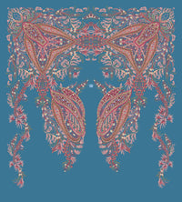 ETRO WOOL/MODAL CAPE - TEAL