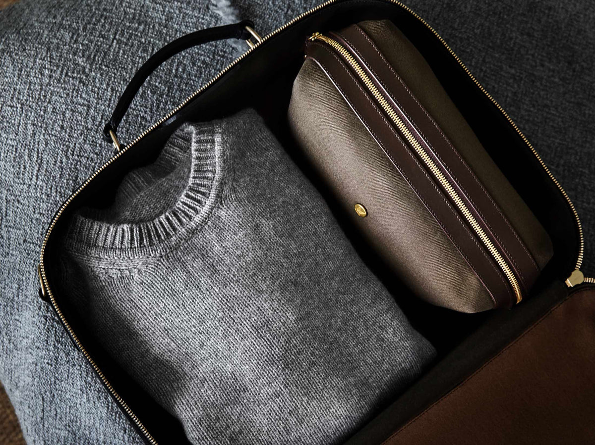 MISMO M/S WASHBAG - ARMY/DARK BROWN