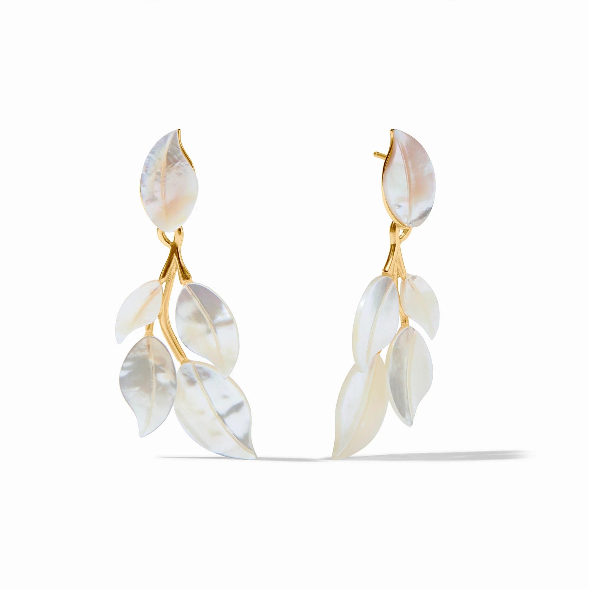 JULIE VOS WILLOW CHANDELIER EARRING - MOTHER OF PEARL