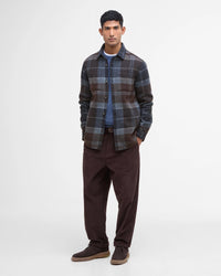 BARBOUR CHAPTER TAILORED MEN'S OVERSHIRT - MIDNIGHT OAK TARTAN