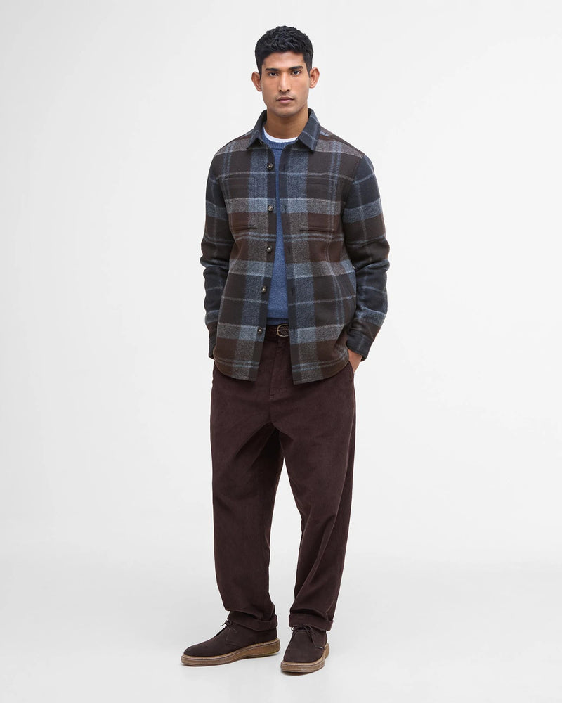 BARBOUR CHAPTER TAILORED MEN'S OVERSHIRT - MIDNIGHT OAK TARTAN
