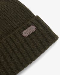 BARBOUR CARLTON BEANIE - DARK GREEN