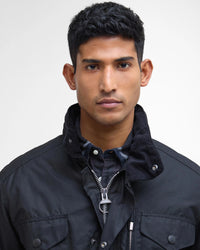 BARBOUR SAPPER MEN'S WAX JACKET - BLACK