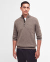 BARBOUR HOLDEN HALF ZIP MEN'S SWEATER - MILITARY MARL