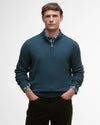 BARBOUR KELSON HALF-ZIP SWEATER - MALLARD GREEN