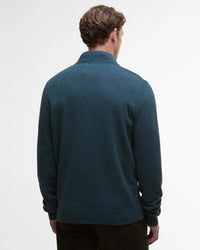 BARBOUR KELSON HALF-ZIP SWEATER - MALLARD GREEN