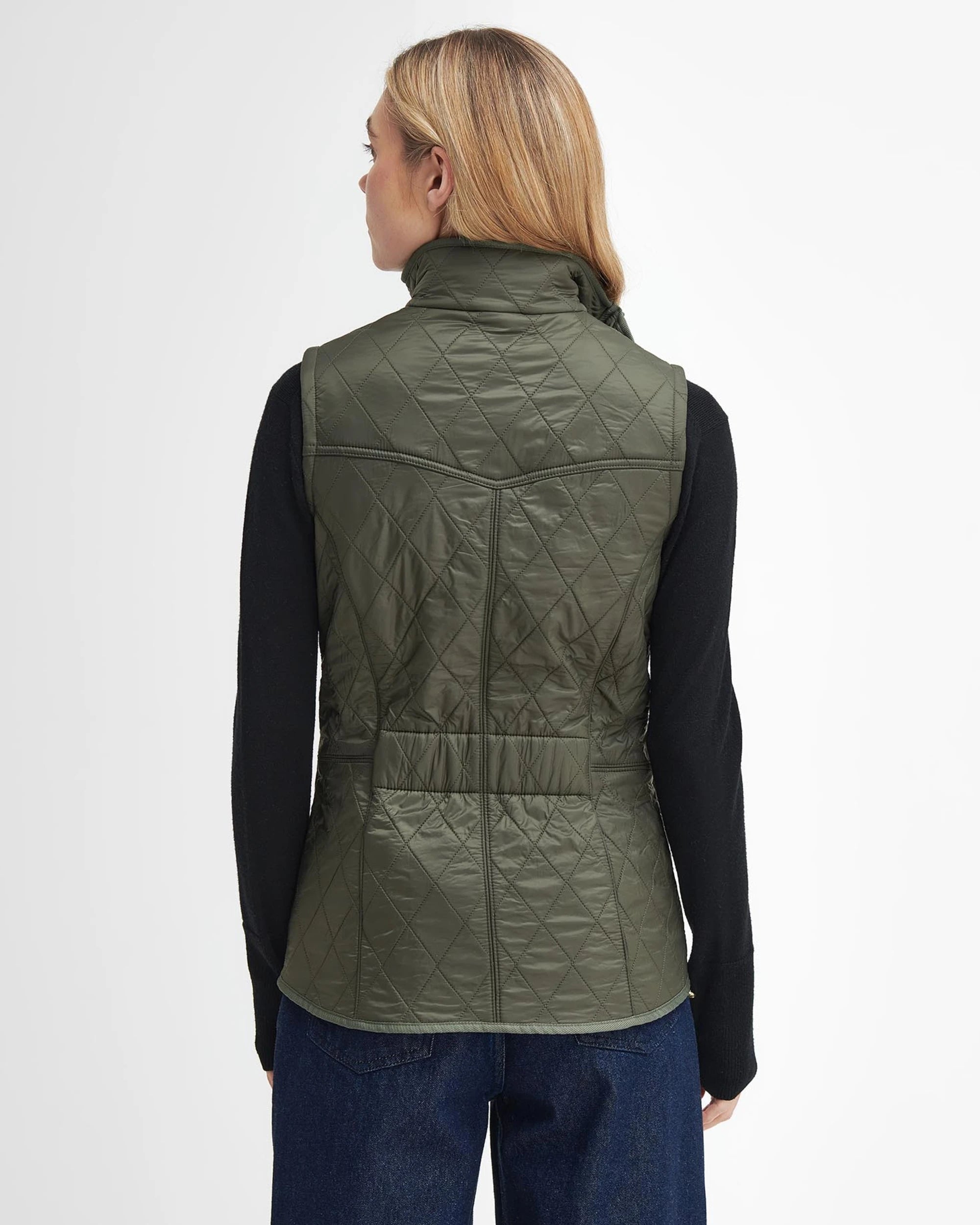 BARBOUR CAVALRY WOMEN'S QUILTED GILET - OLIVE