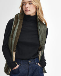 BARBOUR CAVALRY WOMEN'S QUILTED GILET - OLIVE