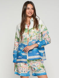 VILAGALLO COASTAL CITY PRINT SHIRT
