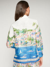 VILAGALLO COASTAL CITY PRINT SHIRT