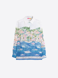 VILAGALLO COASTAL CITY PRINT SHIRT
