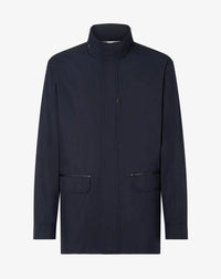 CORNELIANI NYLON FIELD COAT - NAVY