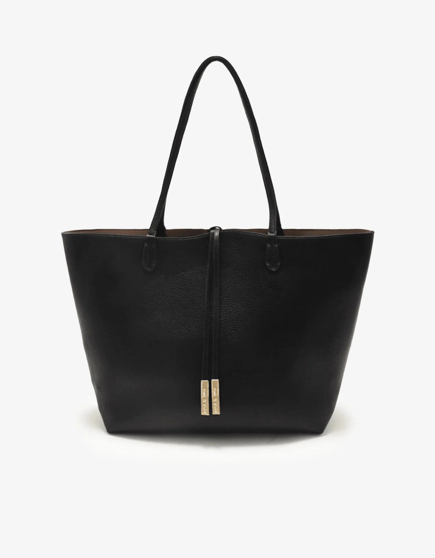 REMI/REID DEPARTURE REVERSIBLE TOTE BAG - BLACK/TAUPE