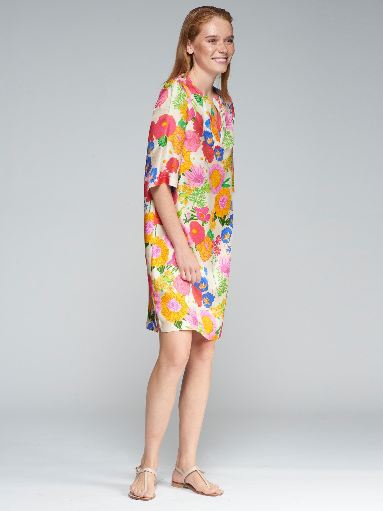 silk multicolor dress Angie Silk Multicolor Dress Medium