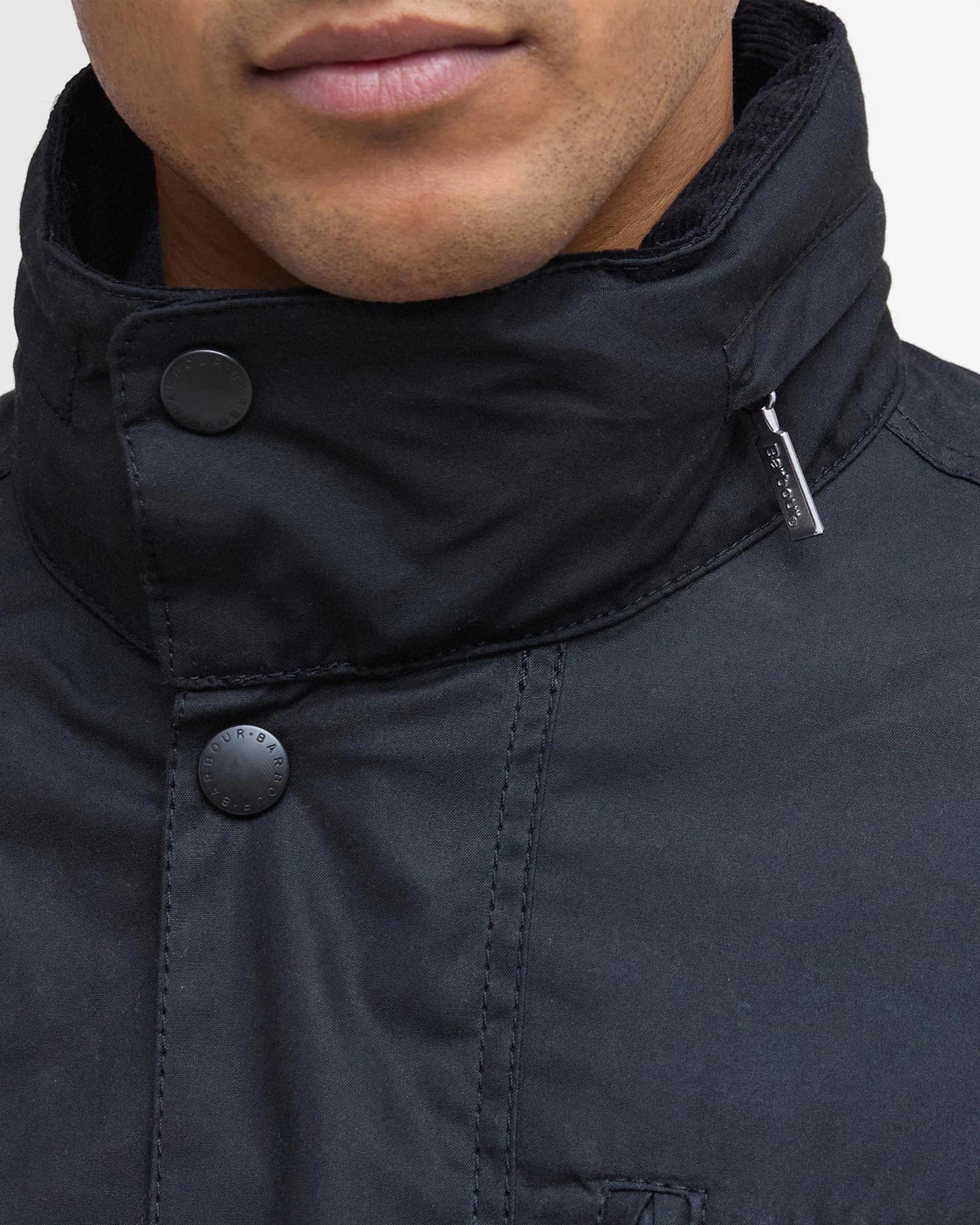 BARBOUR SAPPER MEN'S WAX JACKET - BLACK