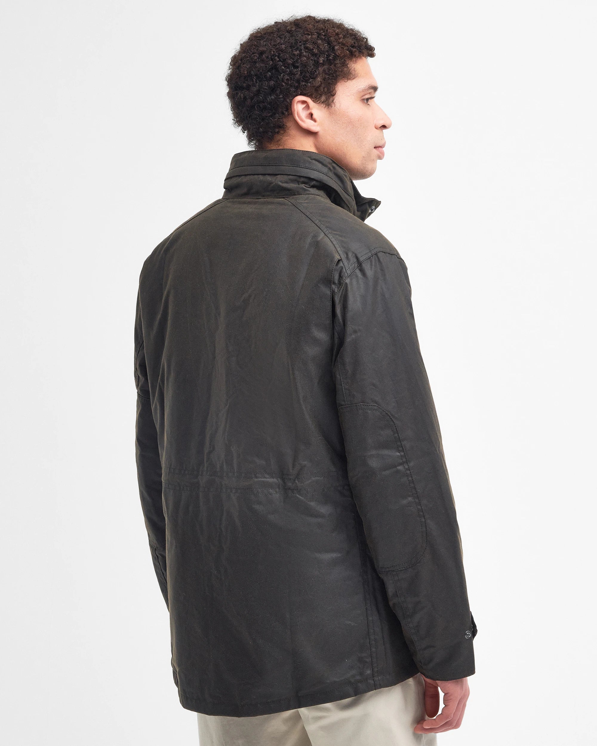 BARBOUR SAPPER MEN'S WAX JACKET - OLIVE