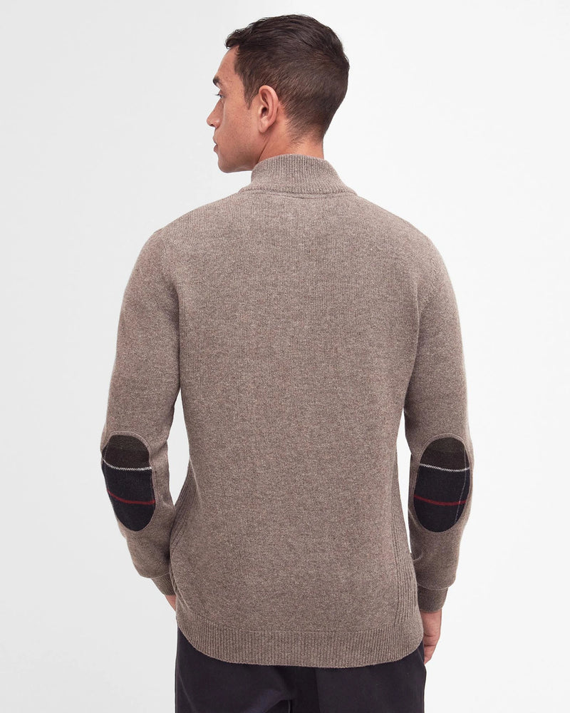 BARBOUR HOLDEN HALF ZIP MEN'S SWEATER - MILITARY MARL