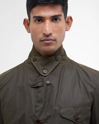 BARBOUR BEACON SPORTS WAX JACKET - OLIVE