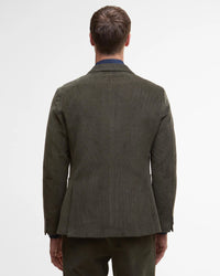 BARBOUR WALLINGTON CORD BLAZER - OLIVE
