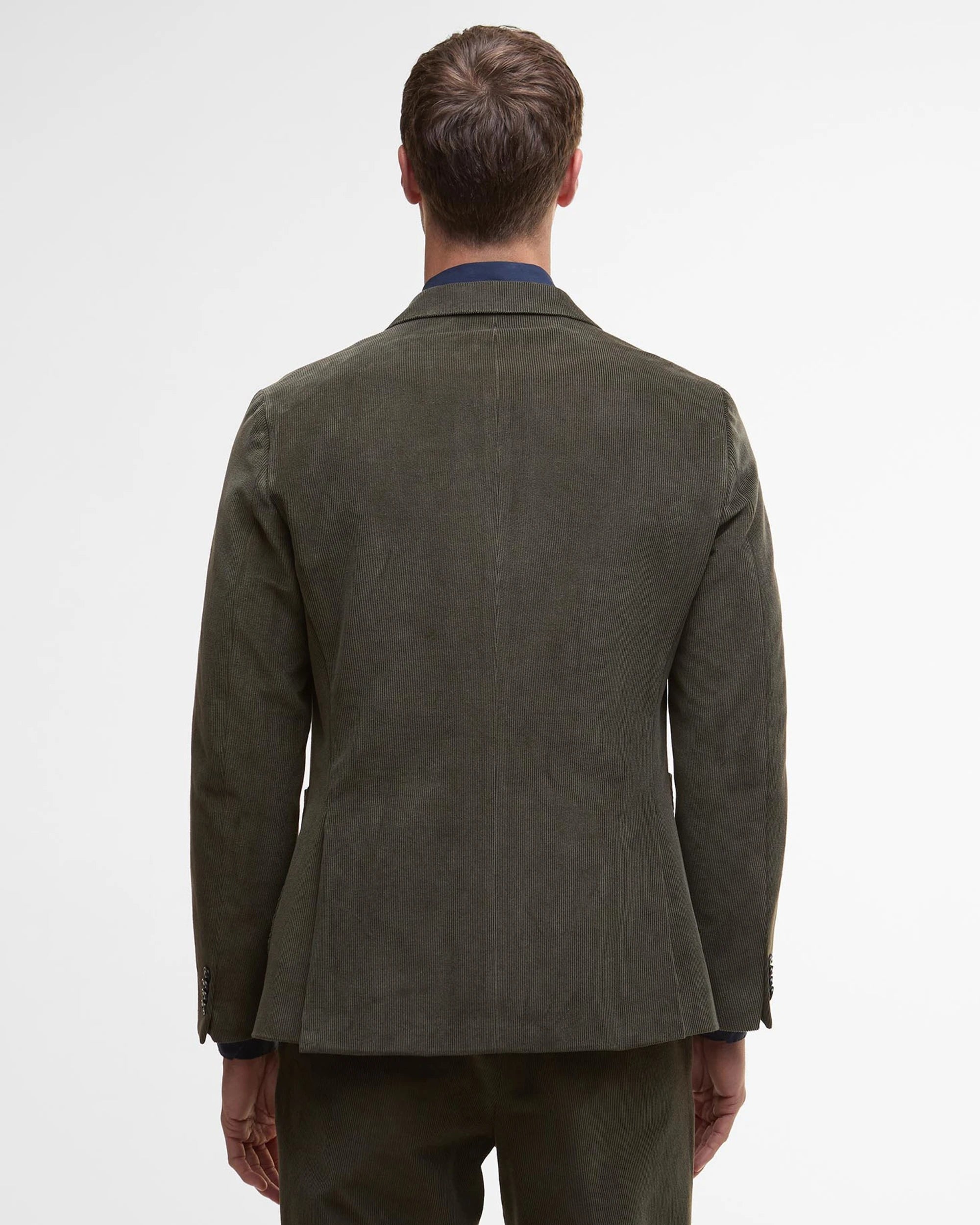 BARBOUR WALLINGTON CORD BLAZER - OLIVE