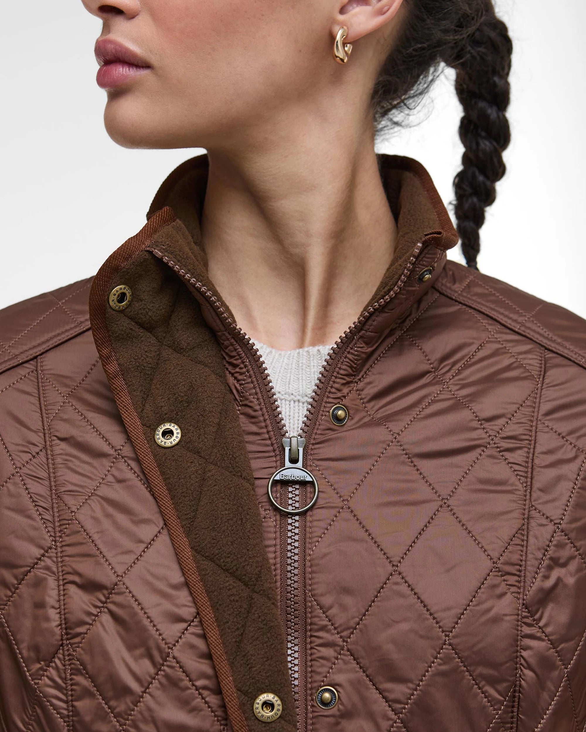 BARBOUR CAVALRY POLARQUILT WOMEN'S JACKET - VICUNA