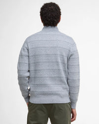 BARBOUR DARTFIELD HALF-ZIP SWEATER - LIGHT GREY