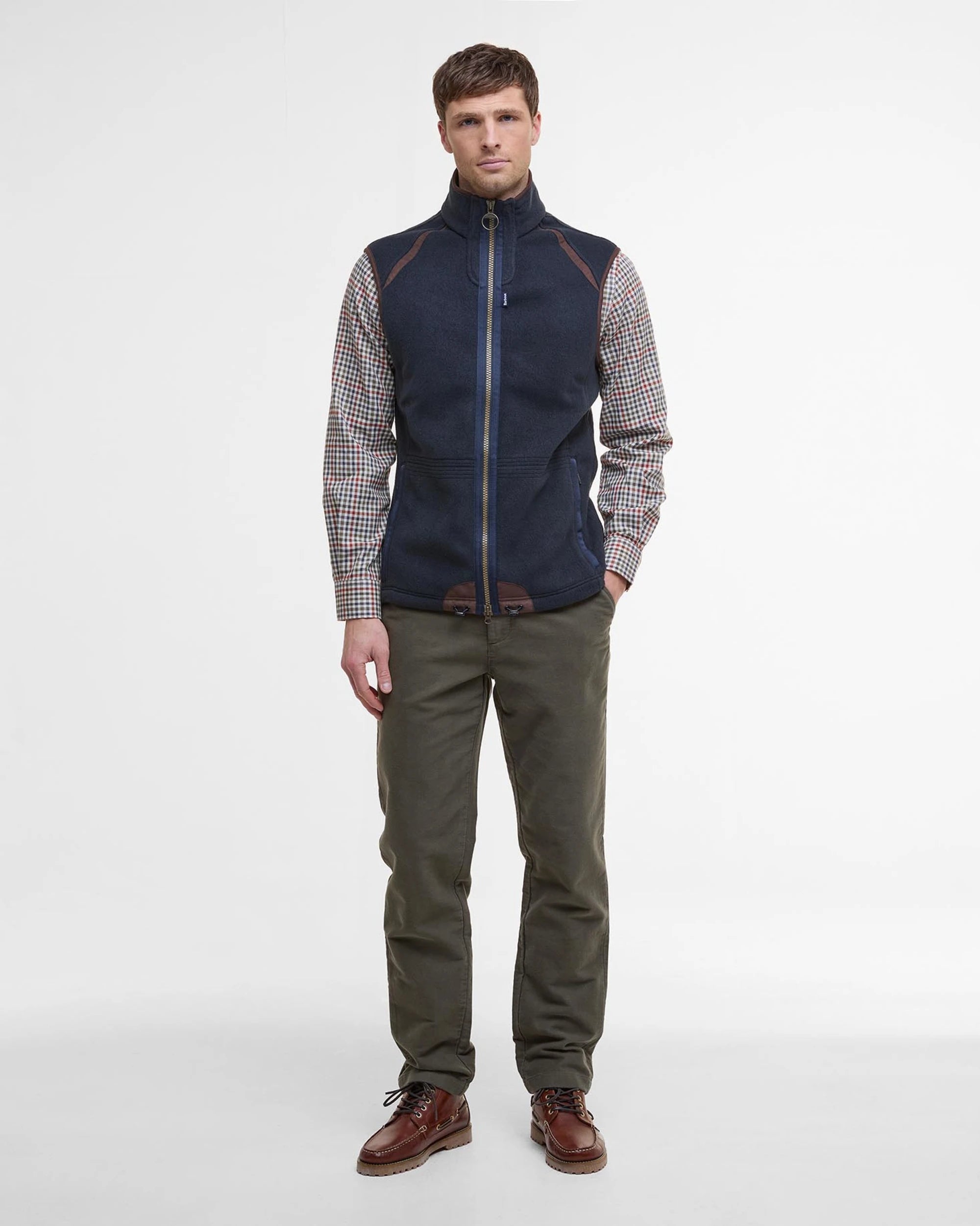 BARBOUR LANGDALE FLEECE MEN'S GILET - NAVY
