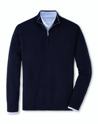 PETER MILLAR AUTUMN CREST QUARTER ZIP SWEATER - NAVY