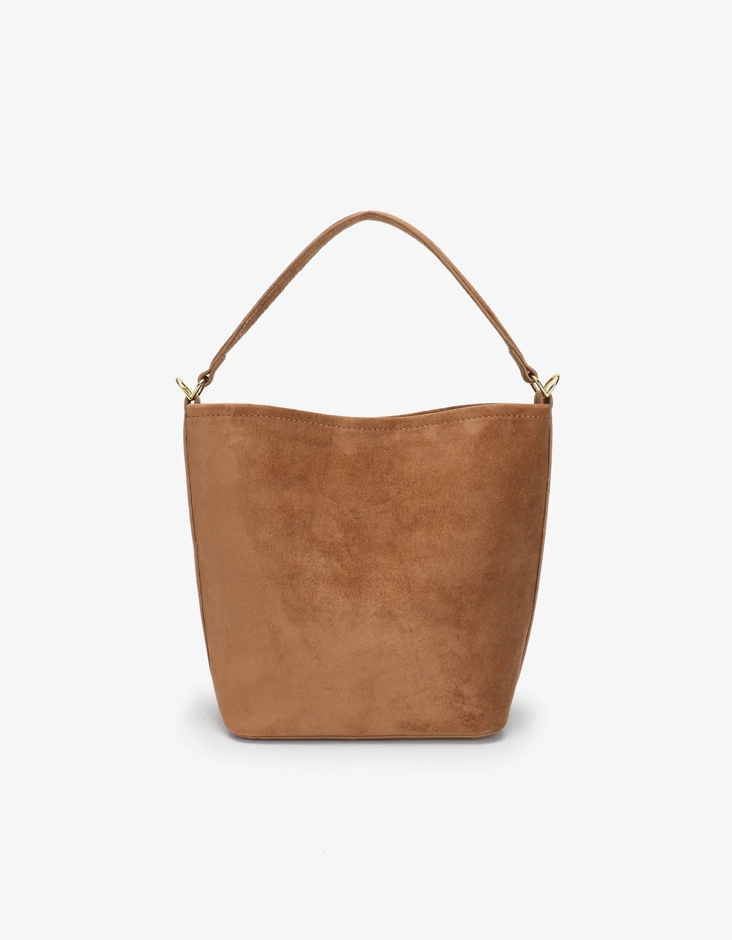 REMI/REID FEIGH SMALL FAUX SUEDE TOTE - CAMEL