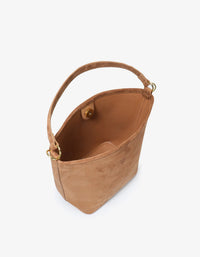 REMI/REID FEIGH SMALL FAUX SUEDE TOTE - CAMEL