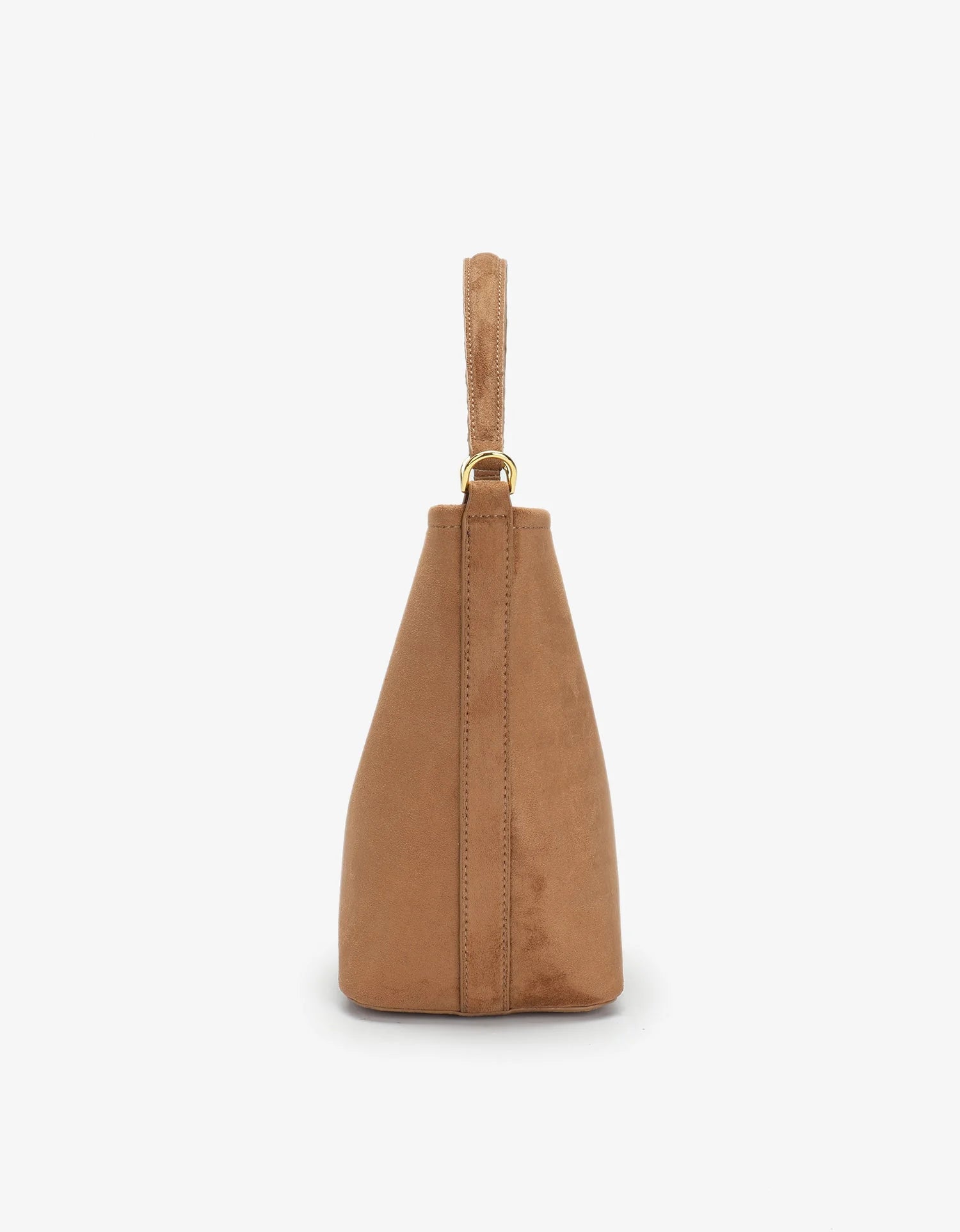 REMI/REID FEIGH SMALL FAUX SUEDE TOTE - CAMEL