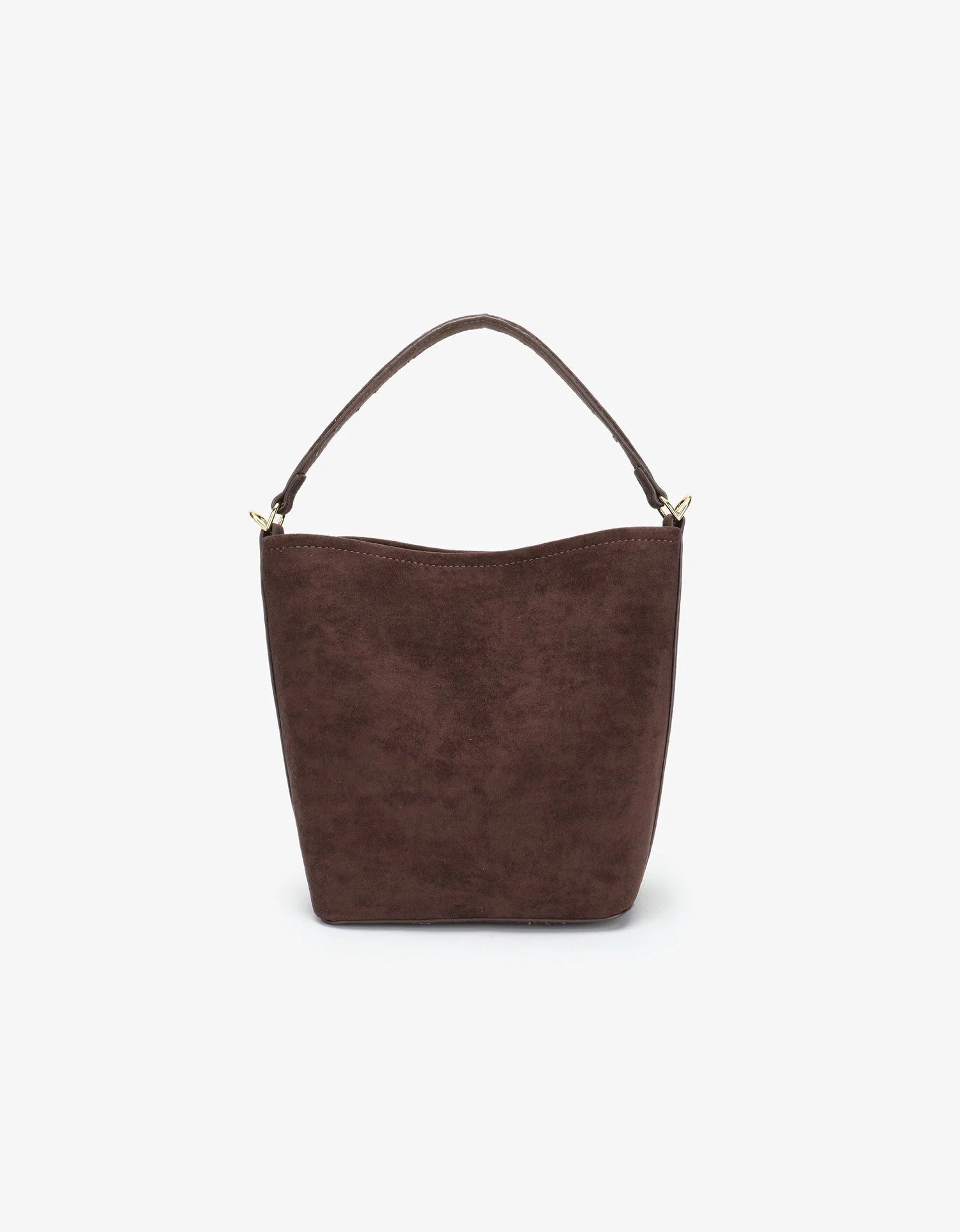 REMI/REID FEIGH SMALL FAUX SUEDE TOTE - CHOCOLATE