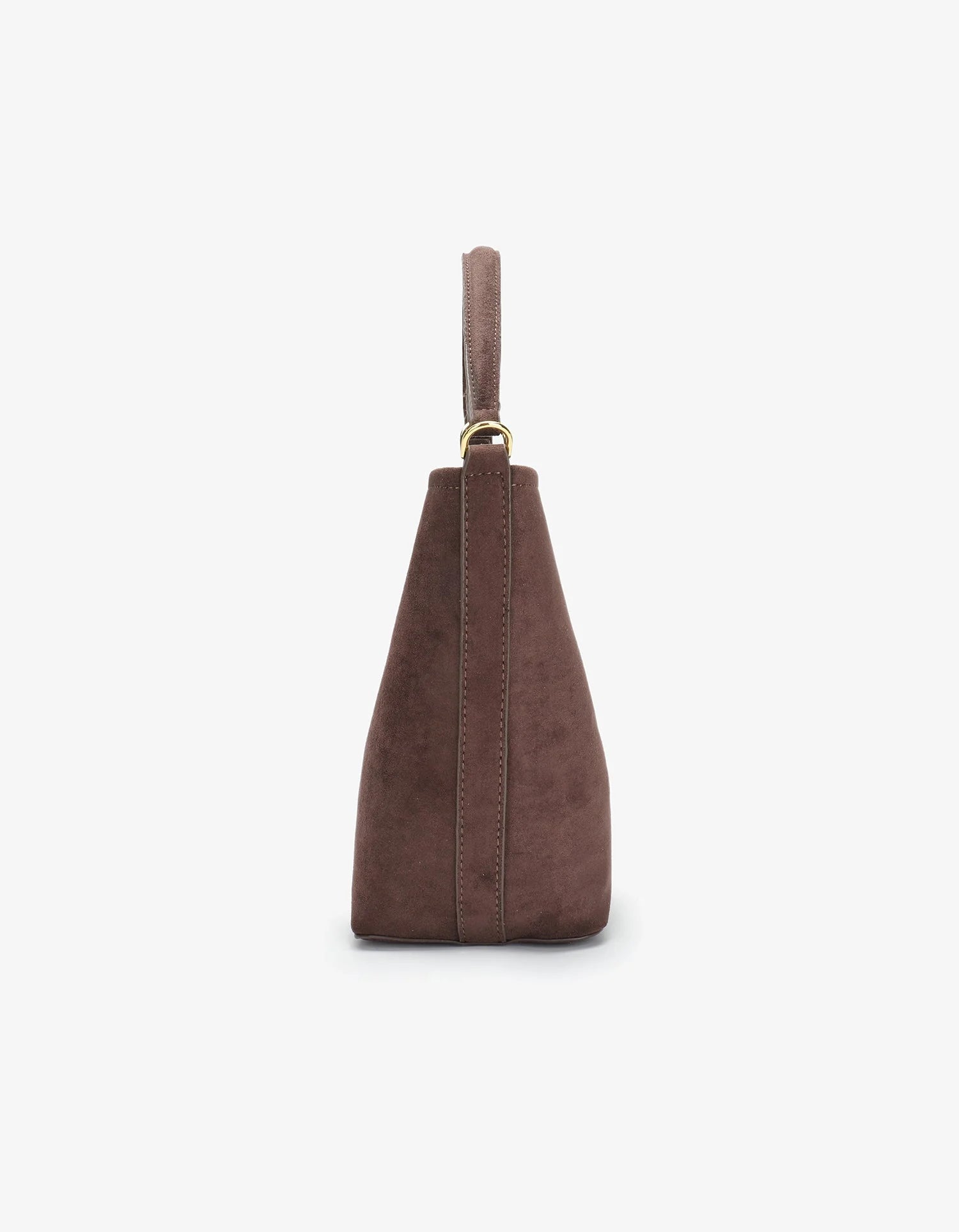 REMI/REID FEIGH SMALL FAUX SUEDE TOTE - CHOCOLATE