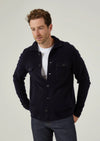 ALAN PAINE FERNDALE WOOL SHIRT JACKET - NAVY