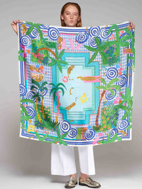 VILAGALLO SILK JUNGLE SCARF