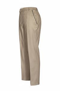 PUROTATTO TROUSER - TAN HERRINGBONE